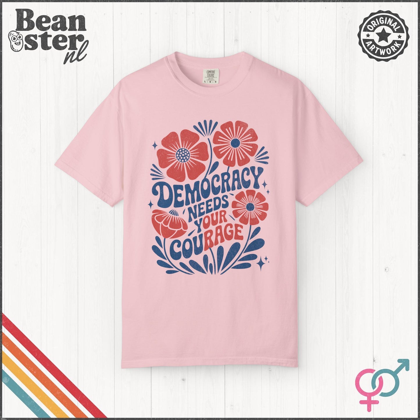 Democracy Needs Our Rage Shirt Activist Protest Shirt Floral