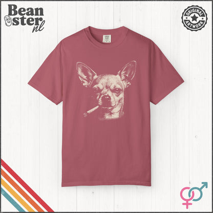 Smoking Chihuahua Graphic T-Shirt