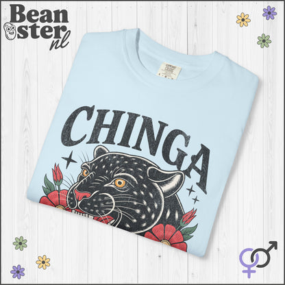 Chinga La Migra Shirt – Vintage Panther Floral Protest Tee