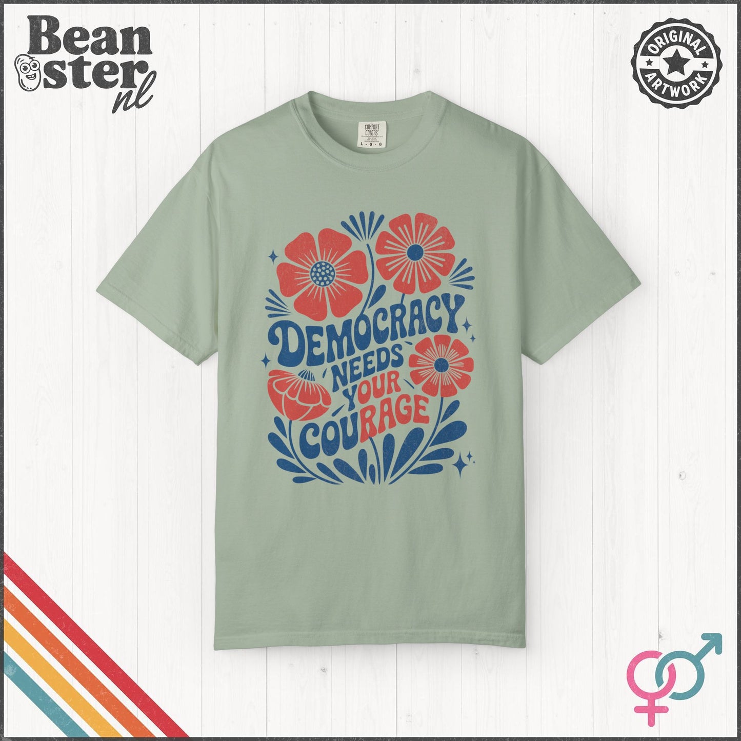 Democracy Needs Our Rage Shirt Activist Protest Shirt Floral