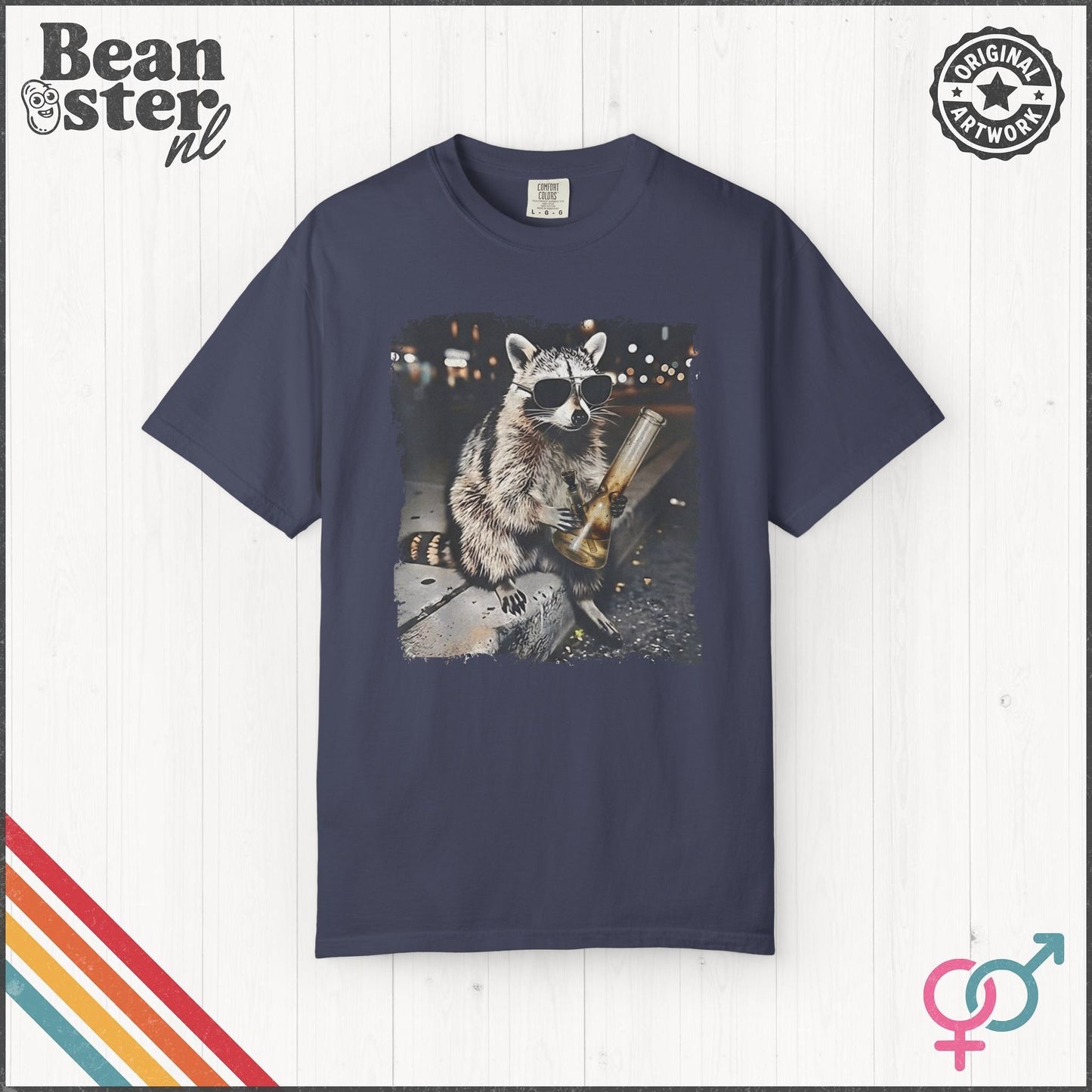 Smoking Raccoon Meme T-Shirt | Funny Vintage Animal Tee