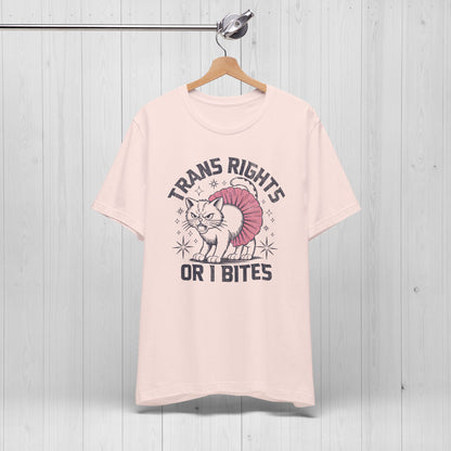 Trans Rights or I Bites Shirt – Sassy Cat Pride Tee