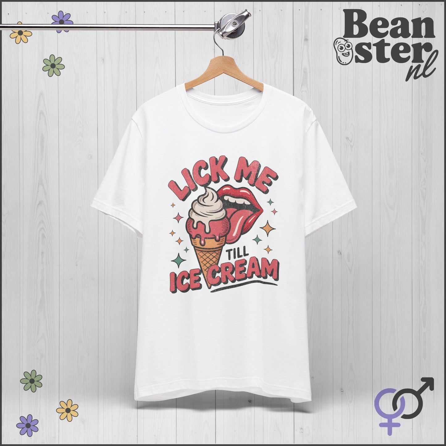 Lick Me Till Ice Cream | Funny Retro Style Tee