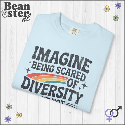 Imagine Diversity Not Dictatorship Retro Activist Tee
