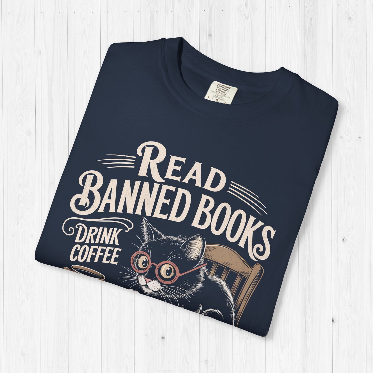 Read Books Drink Coffee Fight Evil Shirt