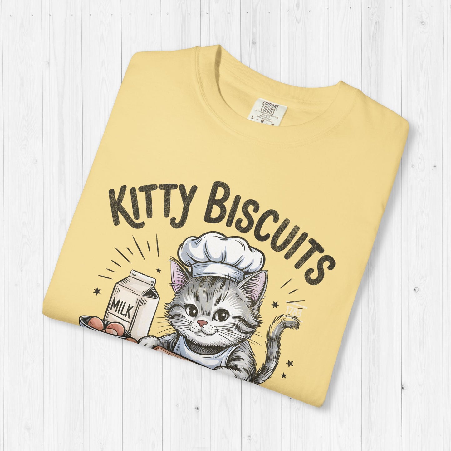 Kitty Biscuits Shirt – Cute Cat Baking Vintage Tee