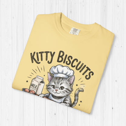 Kitty Biscuits Shirt – Cute Cat Baking Vintage Tee