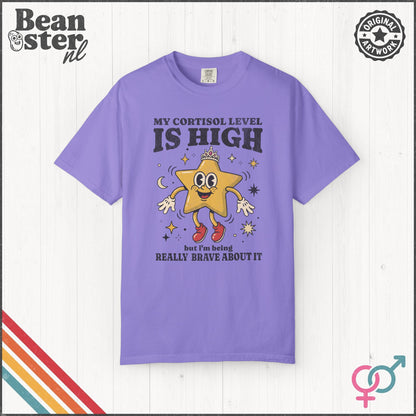 Funny Cortisol Graphic T-Shirt – Anxiety Humor Meme Tee