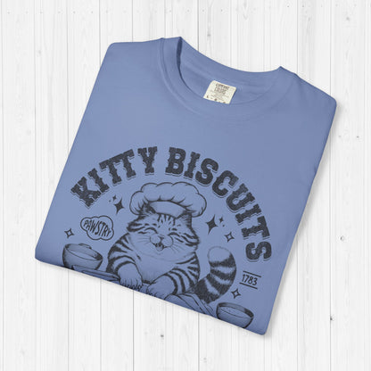 Kitty Biscuits Shirt – Cute Cat Baking Bread Tee for Cat Lovers