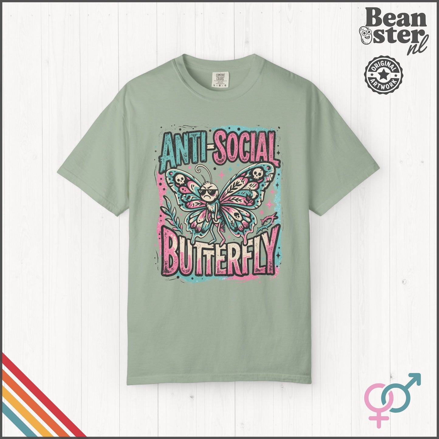 Anti Social Butterfly Funny Introvert T-Shirt