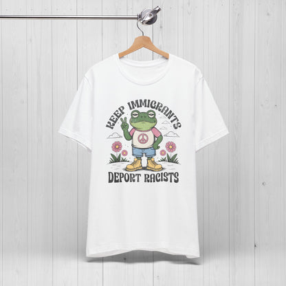 Keep Immigrants, Trade Racists Shirt – Funny Frog Tee