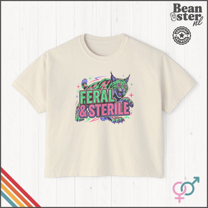 Feral and Sterile T-Shirt | Funny Childfree Lifestyle Tee