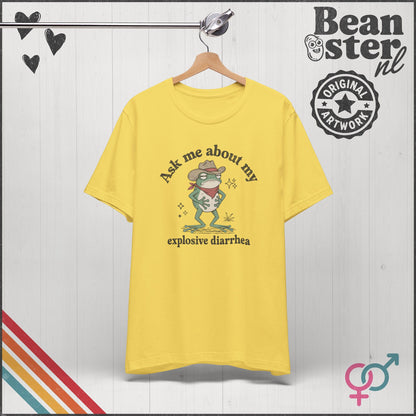 Explosive Diarrhea Frog T-Shirt | Funny Gag Tee