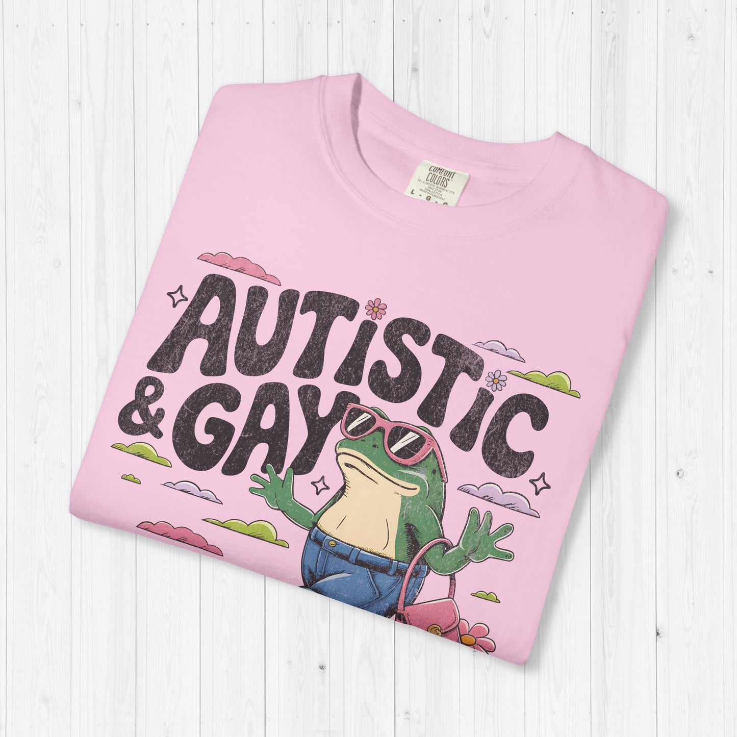 Funny Autistic and Gay Frog T-Shirt | Autism Meme Tee