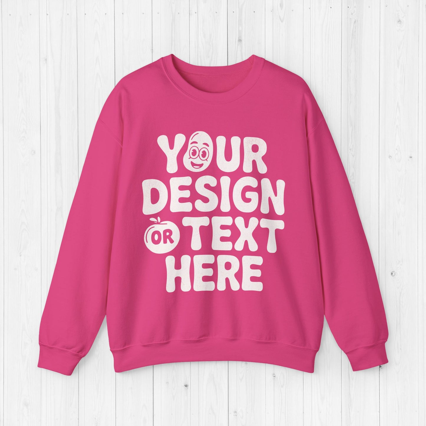 Custom Unisex Sweatshirt –  Personalized Sweater 18000