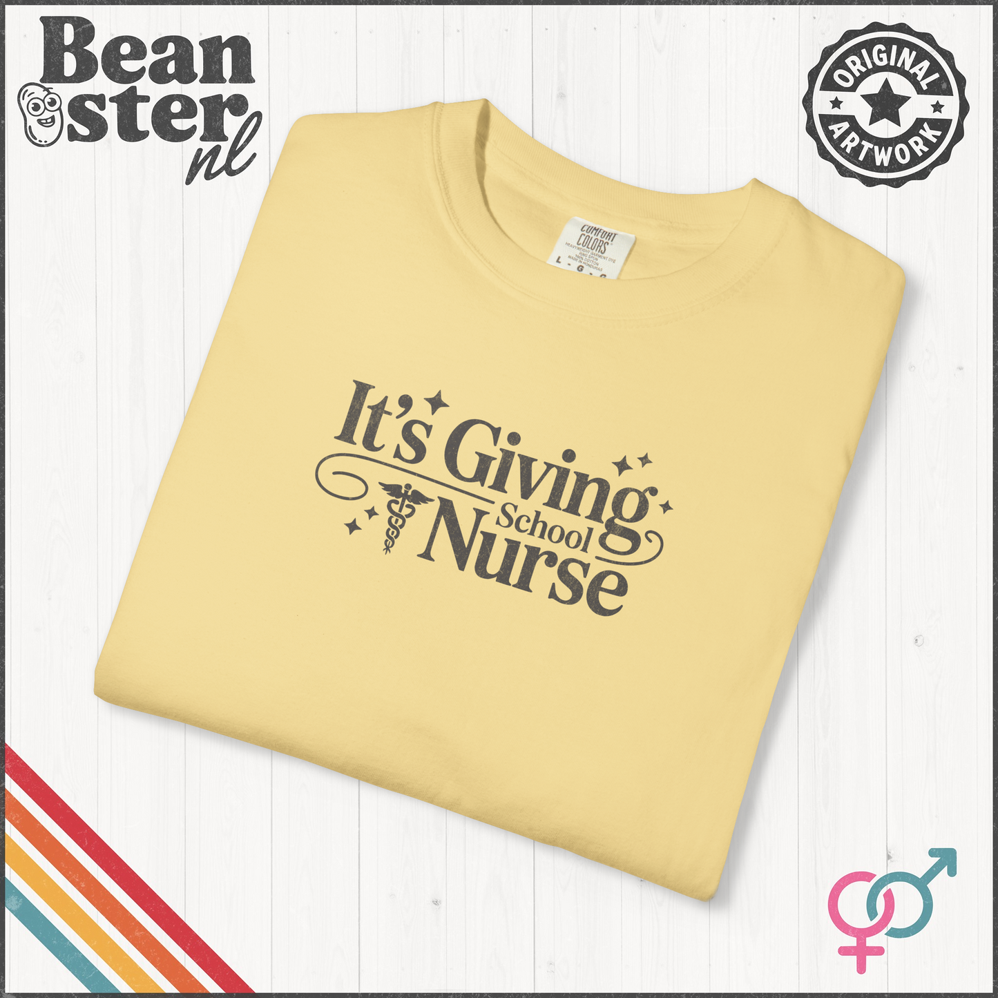 It’s Giving School Nurse Tee – Minimalist Graphic Shirt