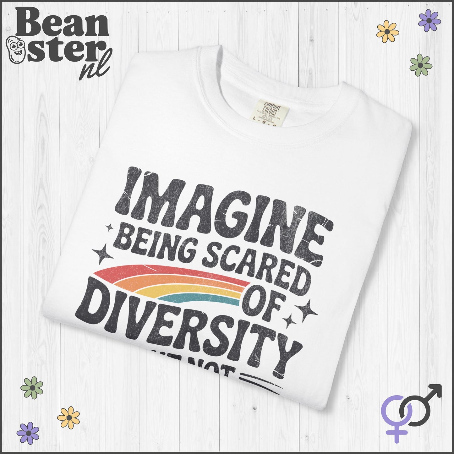 Imagine Diversity Not Dictatorship Retro Activist Tee