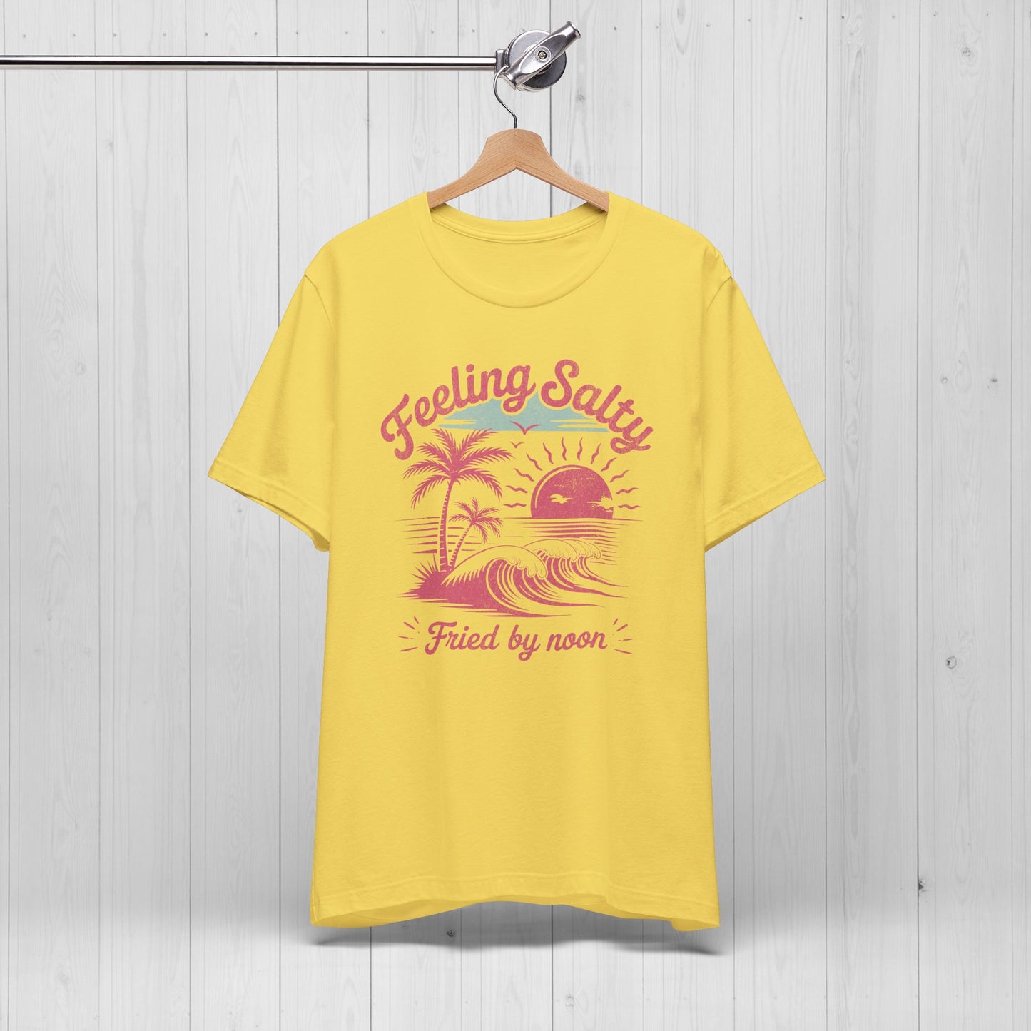 Feeling Salty Retro Pink Tee – Vintage Summer Vibes Shirt