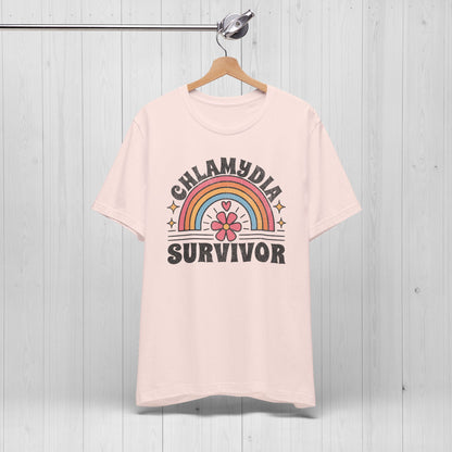 Chlamydia Survivor Shirt 🌈 Funny Rainbow Flower Tee