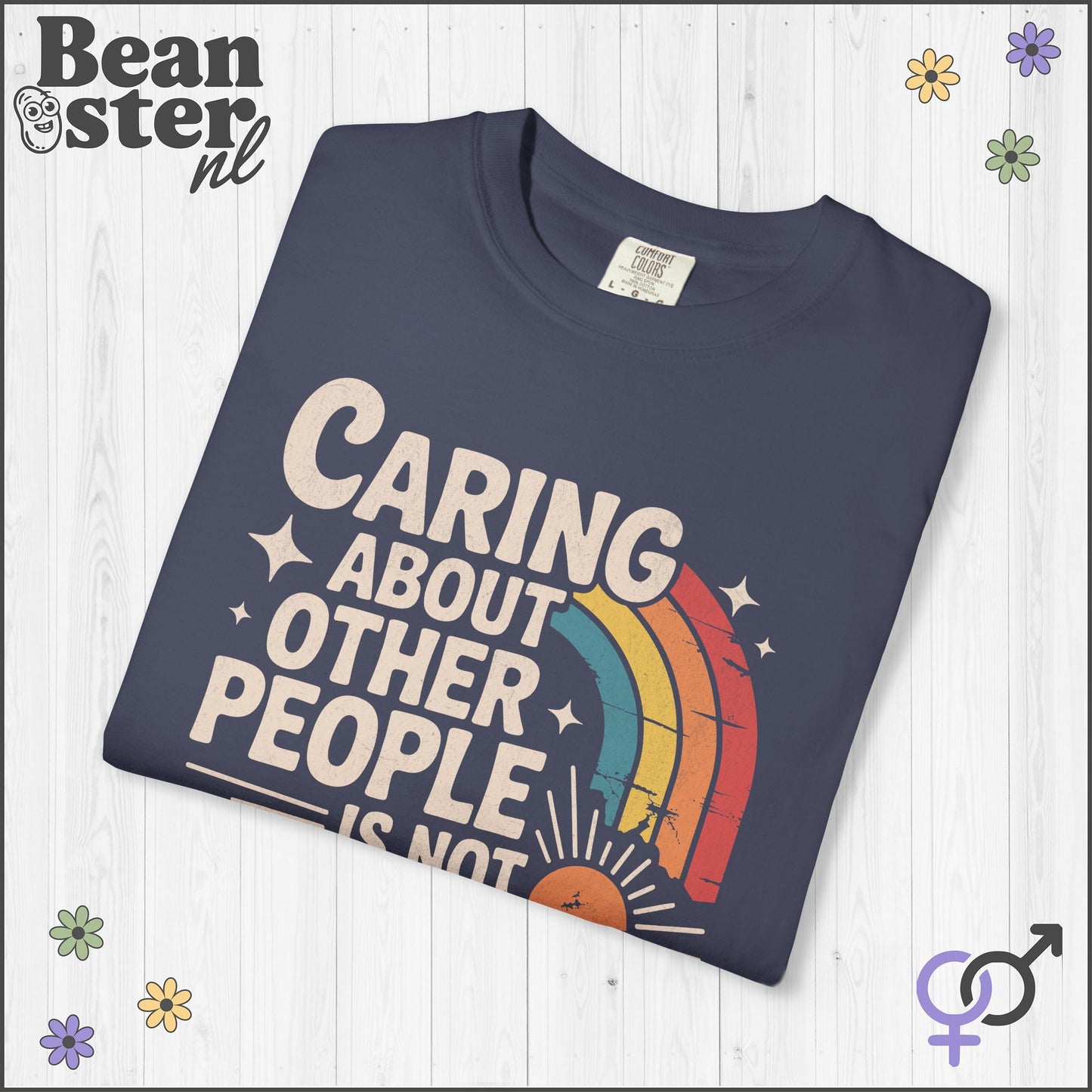 Caring About Others Is Not Political | Retro Activist Tee