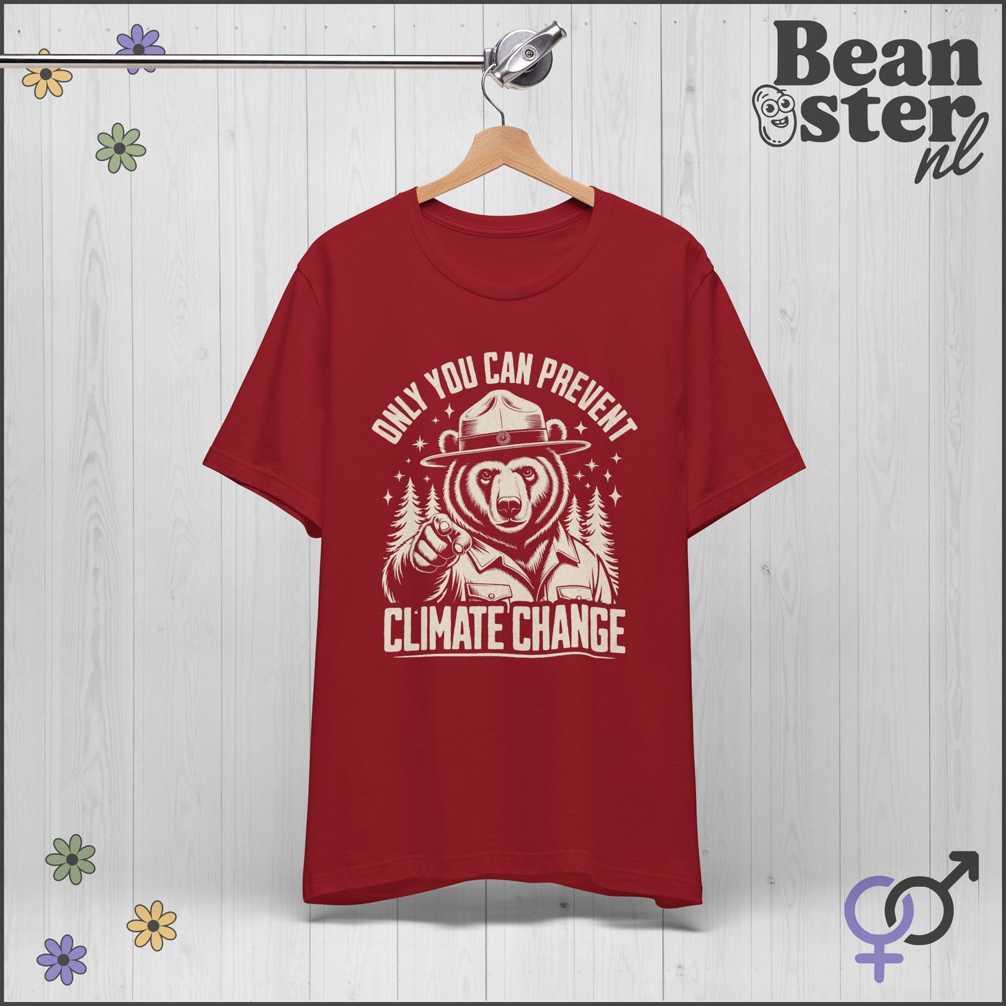 Only You Can Prevent Climate Change Ranger Bear Tee