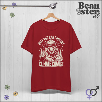 Only You Can Prevent Climate Change Ranger Bear Tee