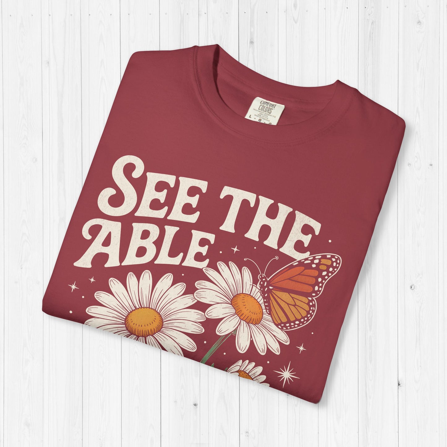 See The Able Not The Label Floral Autism Awareness Tee