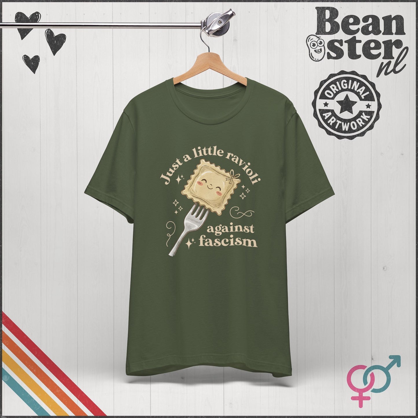 Ravioli Against Fascism Shirt – Cute Activist Tee
