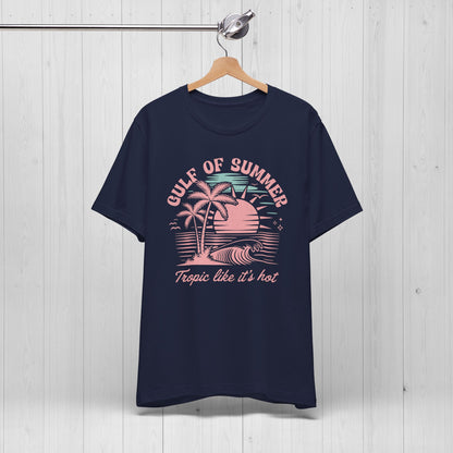 Gulf of Summer Tee | Vintage Pink 90s Beach Vibes Shirt 🌞
