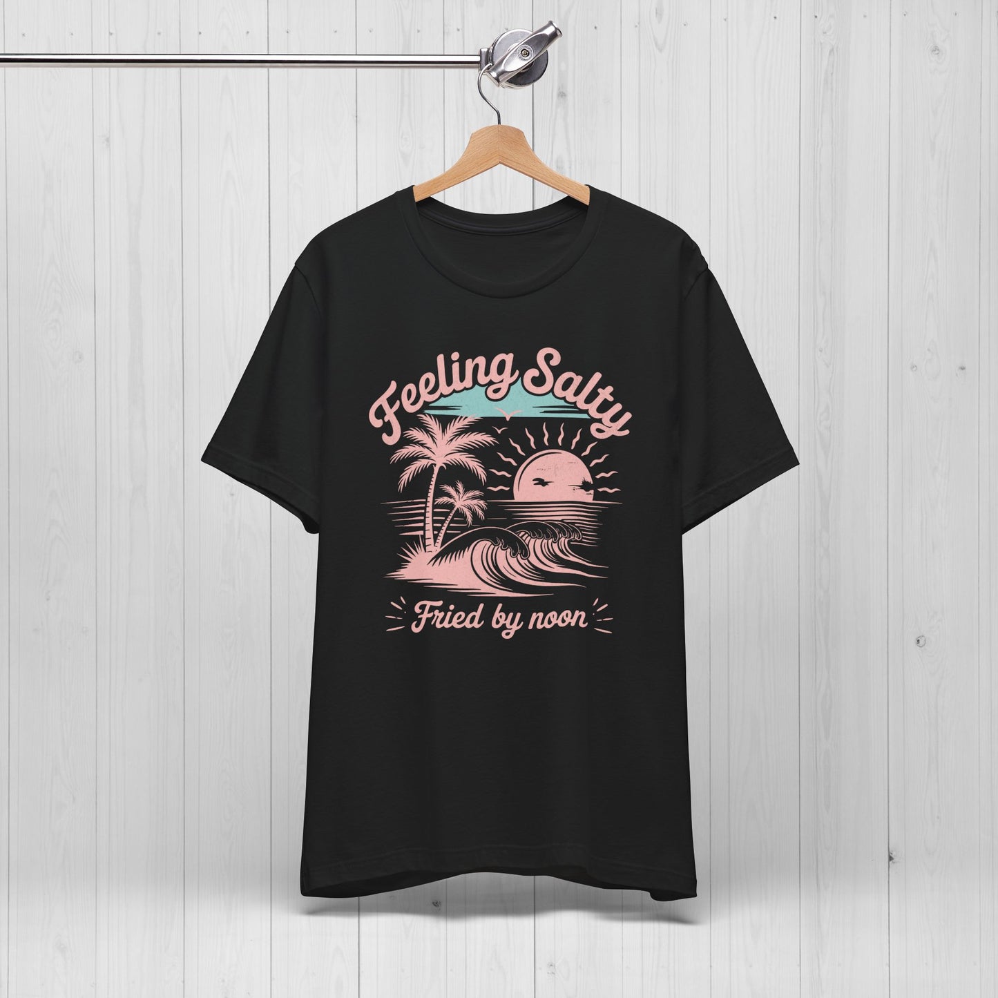 Feeling Salty Retro Pink Tee – Vintage Summer Vibes Shirt