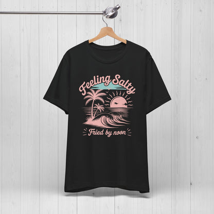 Feeling Salty Retro Pink Tee – Vintage Summer Vibes Shirt