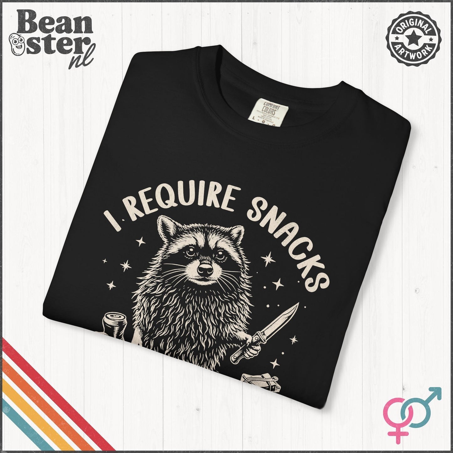 I Require Snacks T-Shirt – Funny Food Lover Tee