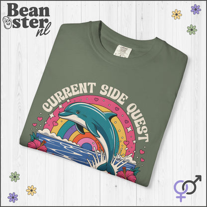 Psychedelic Dolphin ADHD Funny Graphic Tee