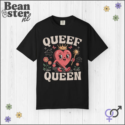 Queef Queen Retro Heart Mascot Shirt