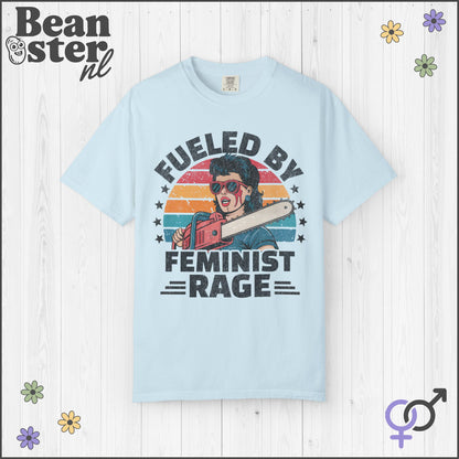 Fueled By Female Rage Retro Tee – Feminist Shirt