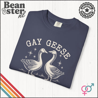 Gay Geese Funny Pride Shirt – Trendy LGBTQ Meme Tee