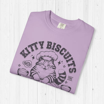 Kitty Biscuits Shirt – Cute Cat Baking Bread Tee for Cat Lovers