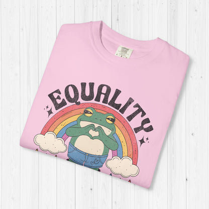 Equality Hurts No One Funny Frog Shirt 🌈