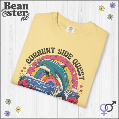 Psychedelic Dolphin ADHD Funny Graphic Tee