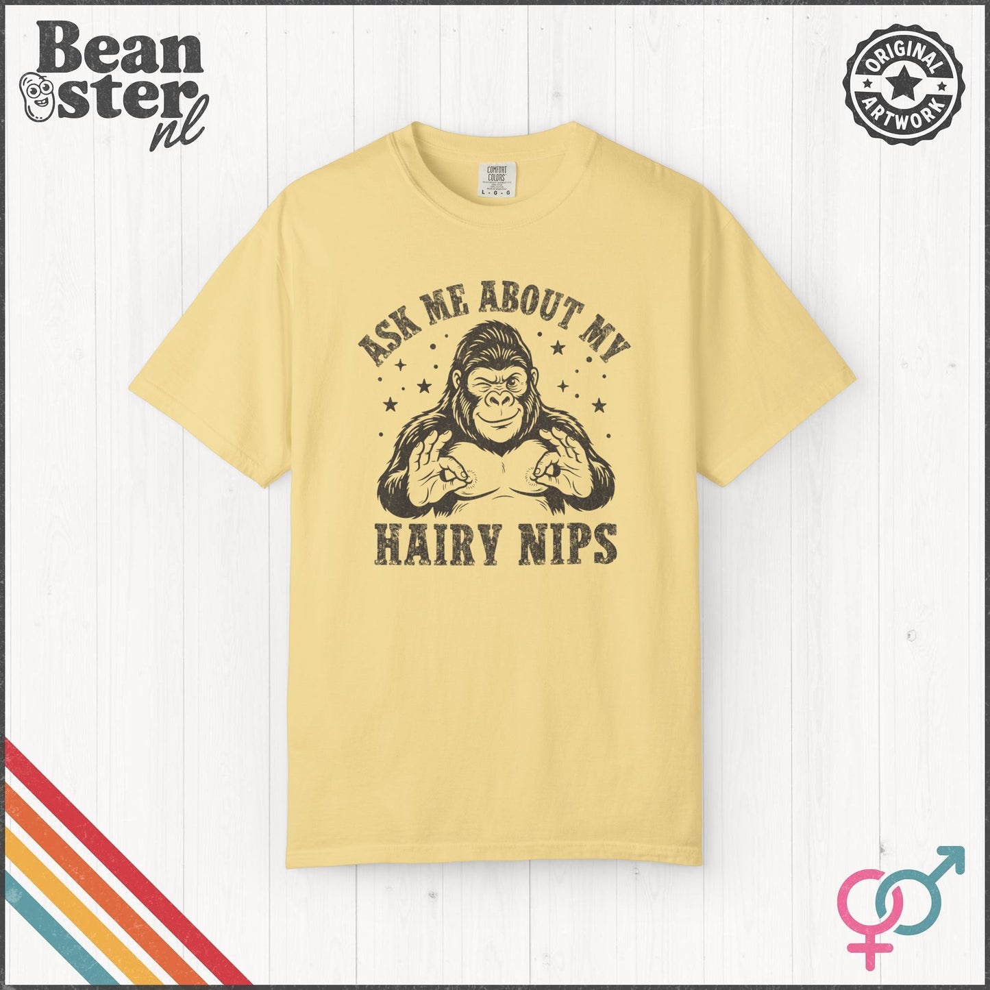 Ask Me About My Hair Nips Funny Weird Humor T-Shirt