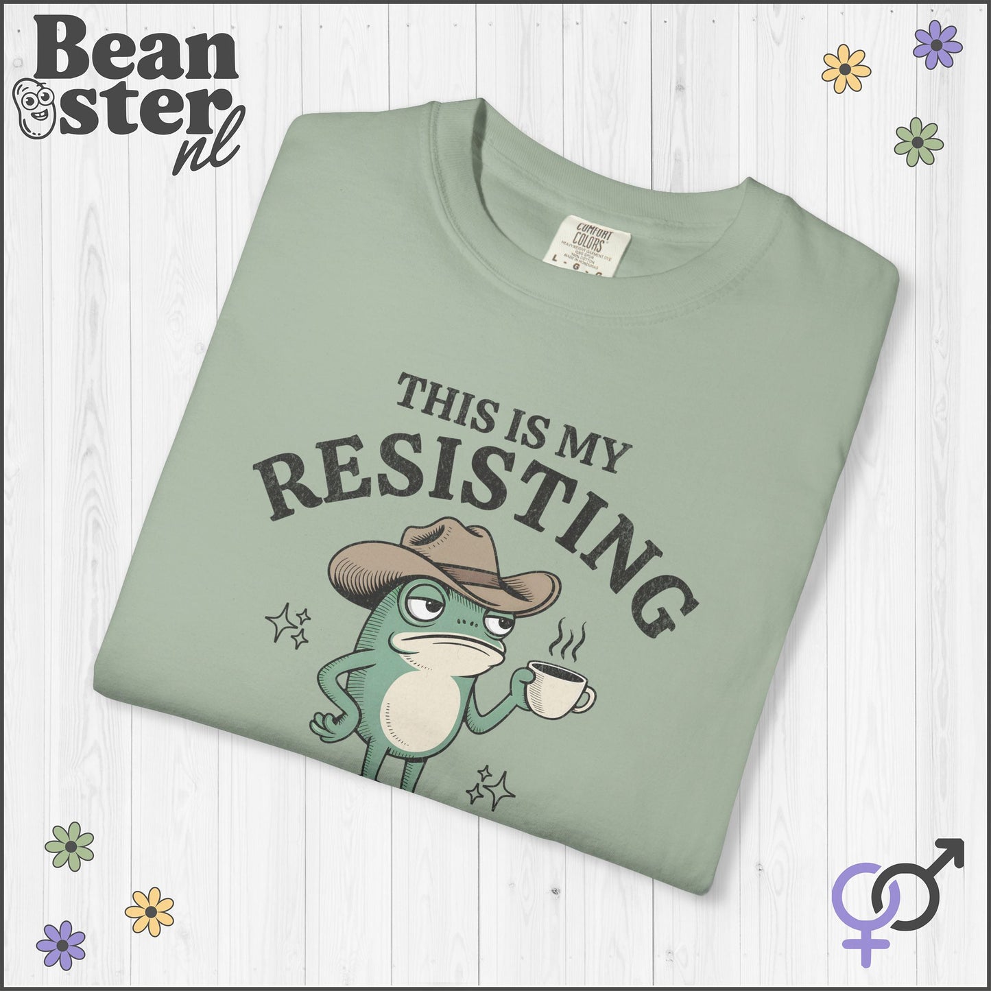 Quirky Frog Shirt – Resisting Bitch Face Tee