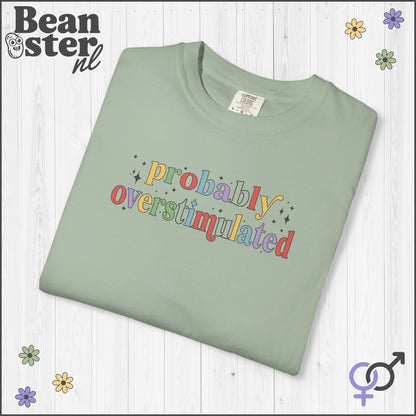 Probably Overstimulated T-Shirt | Funny Neurodivergent Tee