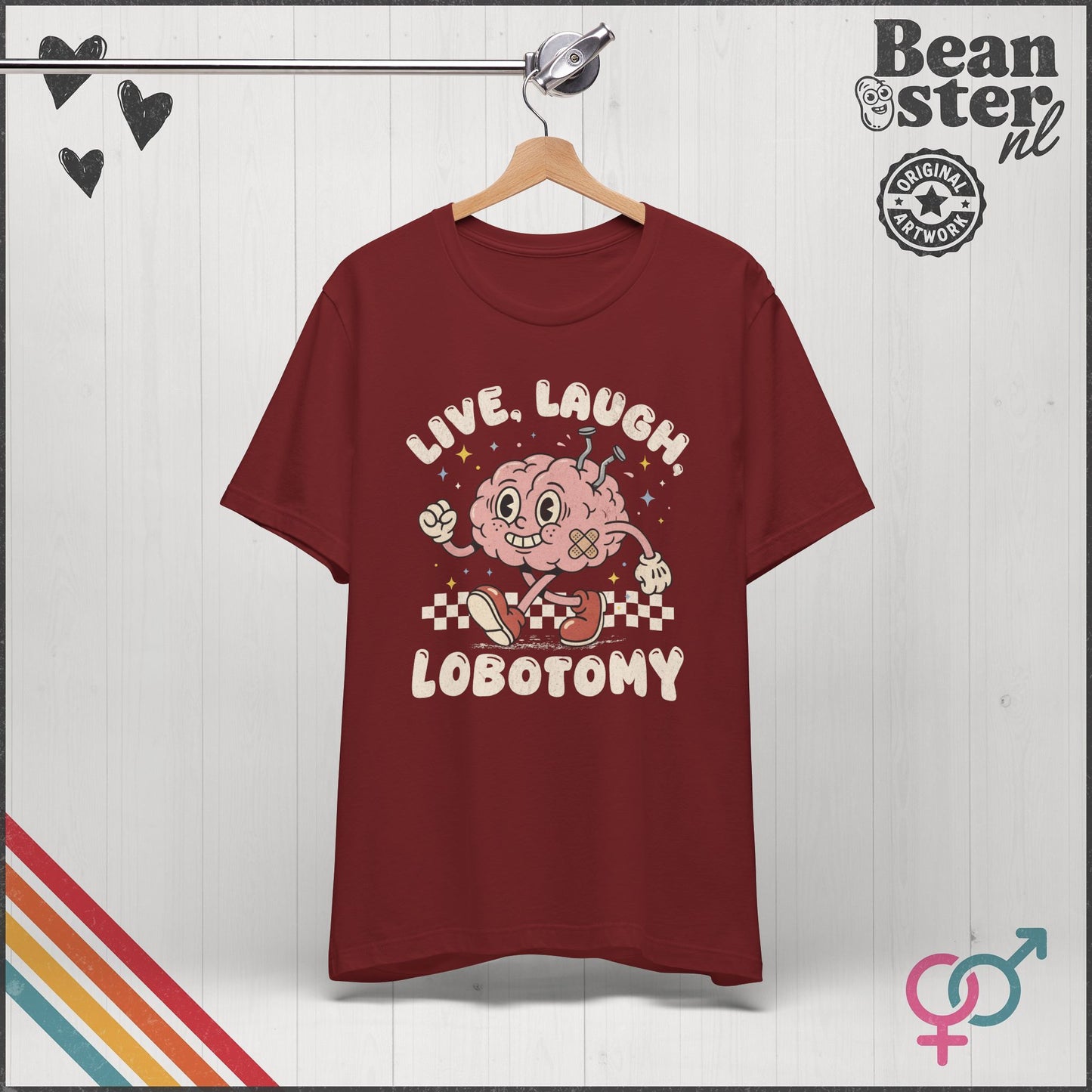 Live Laugh Lobotomy Funny Dark Humor Graphic Shirt