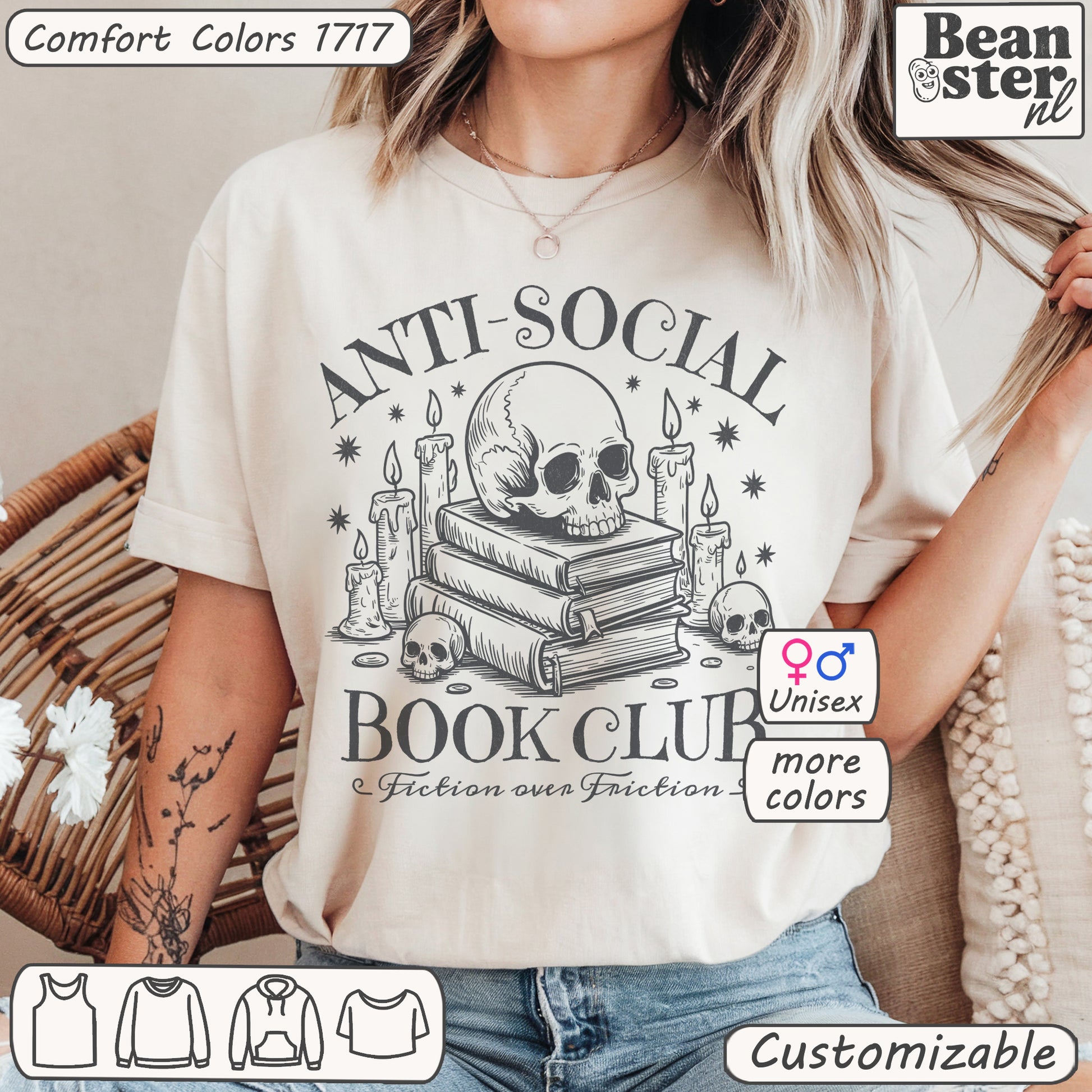 Anti Social Book Club Comfort Colors Shirt