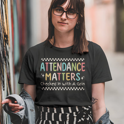 Attendance Matters T-Shirt – Funny Retro Oversized Tee