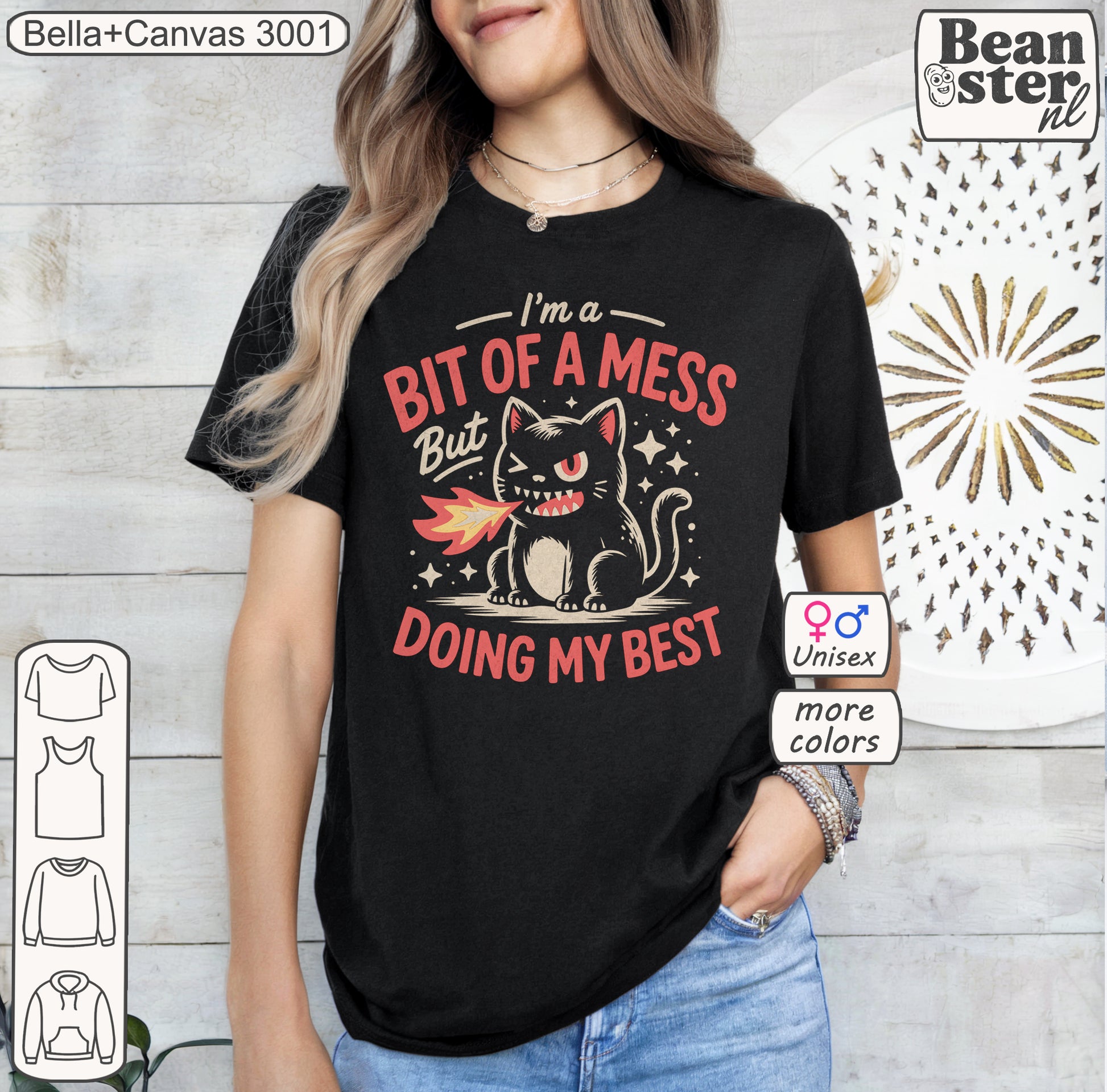 Bit Of A Mess But Doing My Best Shirt – Funny Mental Health Tee