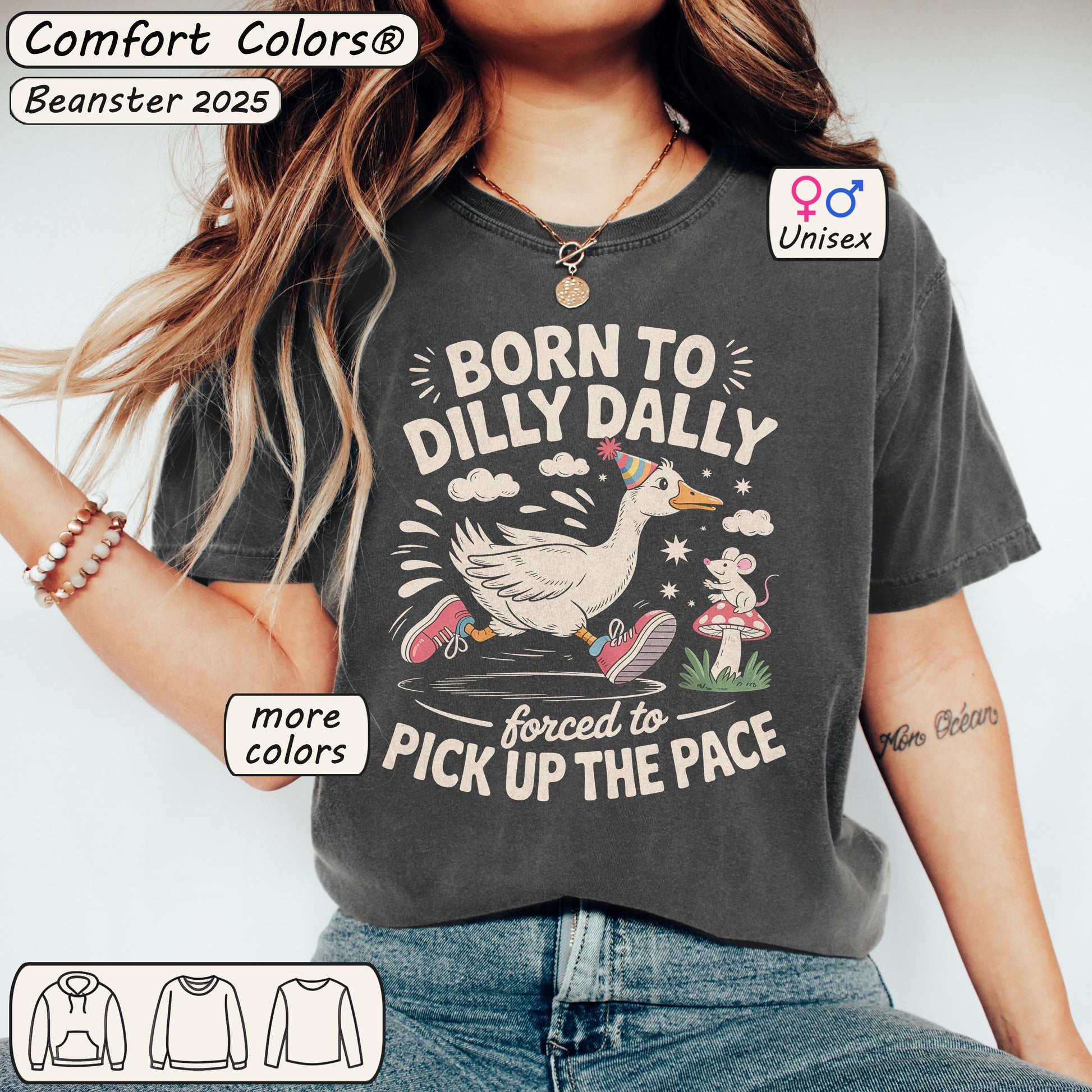 Born to Dilly Dally Goose Shirt – Funny Meme Graphic Tee