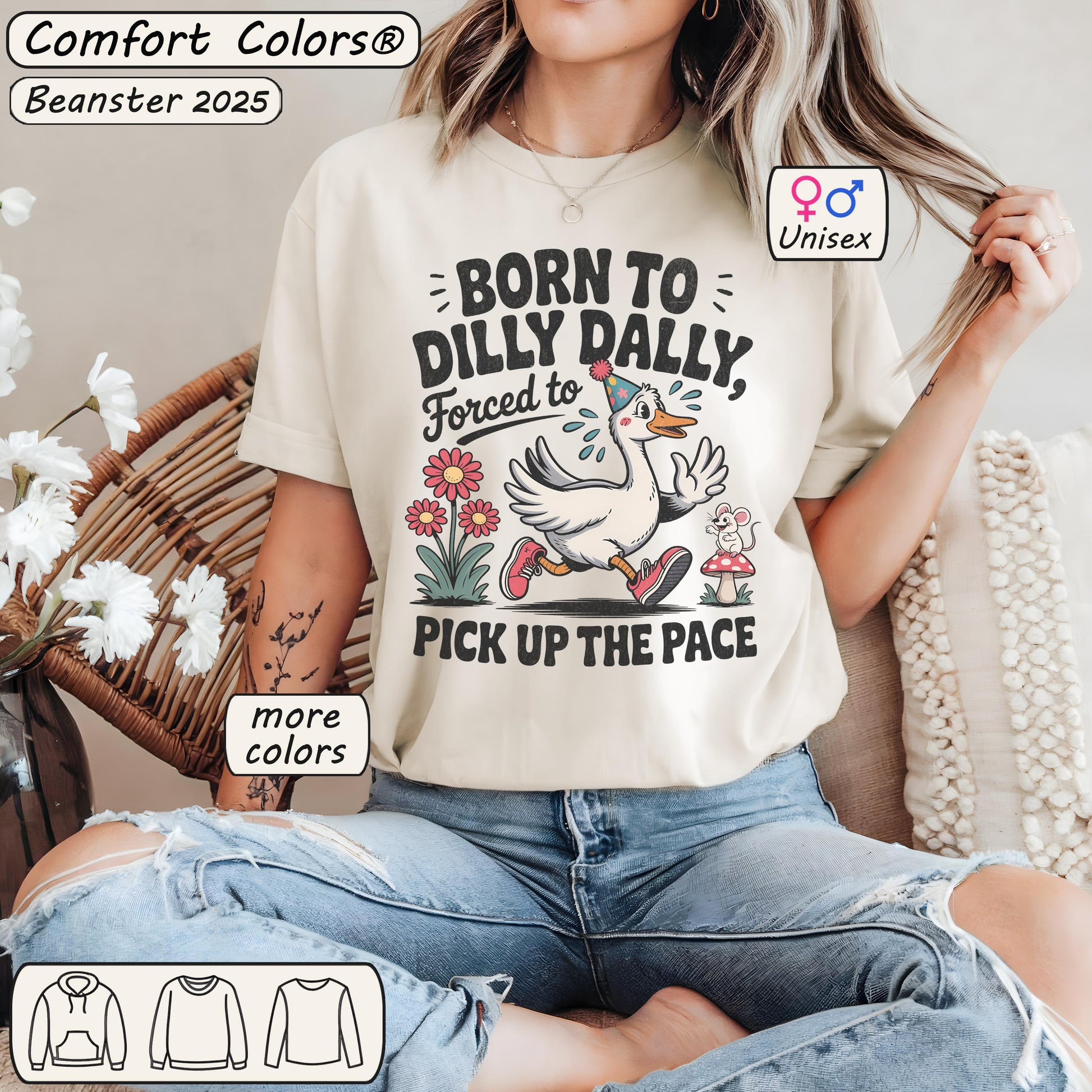 Born to Dilly Dally Goose Shirt – Funny Meme Graphic Tee