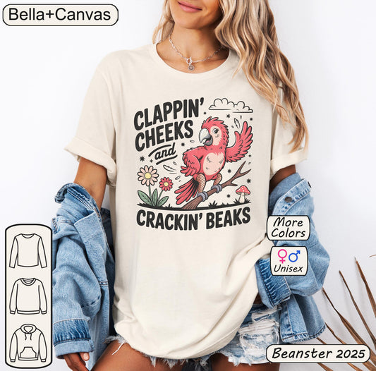 Clappin' Cheeks Sassy Parrot Bella Canvas Shirt