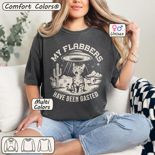 Comfort Colors® My Flabbers Have Been Gasted Shirt Flabbergasted Cat Gift 